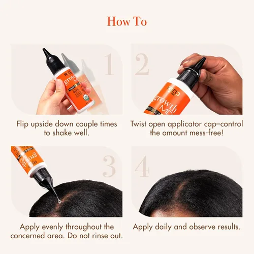 Miniatura 6 de RED by Kiss Aceite fortalecedor del cabello con aceites orgánicos 100% naturales y certificados por USDA para el crecimiento del cuero cabelludo