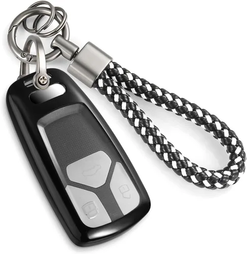 Miniatura 8 de Funda para llavero GMC con llavero de cuerda trenzada de metal antipérdida, exquisita funda suave para Tahoe Acadia Terrain Yukon Yukon XL Silverado