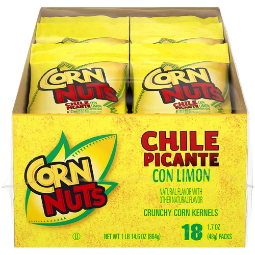 Miniatura 10 de CORN NUTS Granos de maíz con sabor a barbacoa, aperitivos de maíz crujientes, caja de aperitivos, paquetes variados para adultos, 1.7 onzas