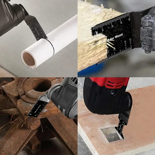 Miniatura 2 de 23 hojas de sierra oscilantes de liberación rápida para cortar madera plásticos compatibles con Fein Multimaster Porter Cable Black & Decker Ridgid
