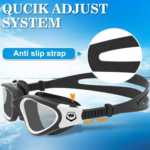 Miniatura 4 de WIN.MAX - Goggles de natación polarizados, antivaho, antirrayos ultravioleta, sin filtraciones y con visión clara para hombres, mujeres, adultos