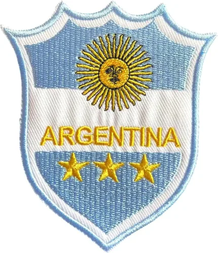 Parche de escudo de bandera de Argentina para planchar con apliques bordados tácticos banderas nacionales emblema insignia