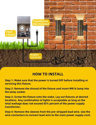 Miniatura 6 de COLOER Luces de pared cilíndricas de latón para exteriores (bronce de 6.875 pulgadas de alto x 4.25 pulgadas de ancho) con LED MR16 de 5 W, luz