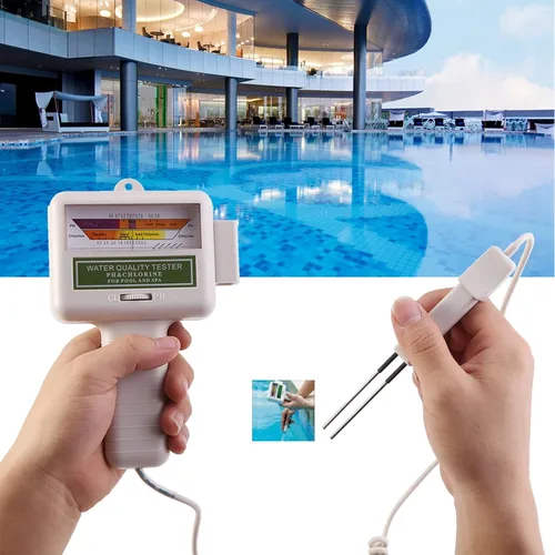 Miniatura 6 de Probador digital de agua, lector digital de tiras de prueba para pruebas de agua de piscina y spa, kit de probador de bolsillo de pH hermético PH60