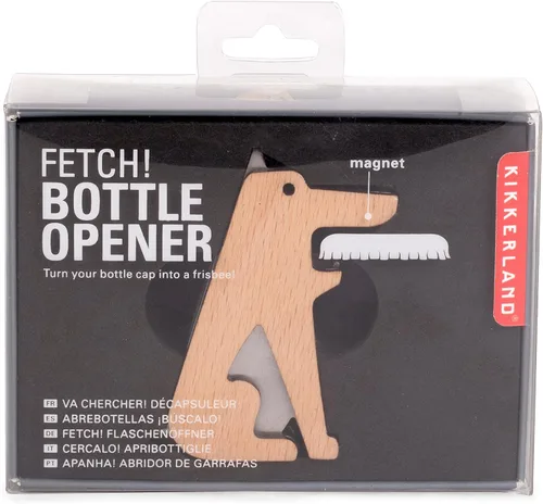 Miniatura 5 de Kikkerland Fetch! - Abrebotellas de acero inoxidable para perro, divertido accesorio de cocina para el hogar, bar, regalo