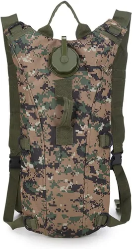 Miniatura 15 de Bolsa de agua táctica de 3L para vejiga, mochila de camello para senderismo al aire libre, camping, militar, portátil, hidratación, bolsa
