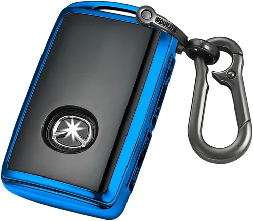 Miniatura 13 de Kirsnda Funda para llavero Mazda, funda con llavero, protección de TPU suave, 4 botones para llave 2019-2025 para 3, Hatchback, CX-50, CX-30, CX-70