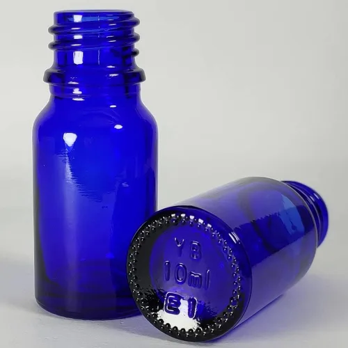 Miniatura 3 de Bioll Botella de vidrio de 0.3 fl oz (1/3 oz). Botella de aceite esencial con tapa. Para perfume, aromaterapia, frascos de muestra recargables