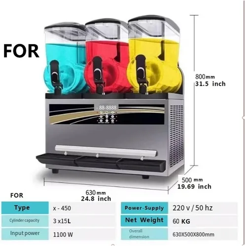 Miniatura 5 de Mango de empuje original X-150 X-300 X-450 SingleDouble Triple Cylinder (2 unidades), compatible con BQL Slurpee Lisong Spele Speler Icejoy Ice
