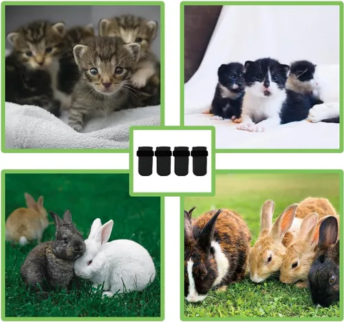Miniatura 7 de 4 guantes para gatos para evitar arañazos, zapatos de malla transpirable para gatos, guantes ajustables antiarañazos para gatos, adecuados para Negro