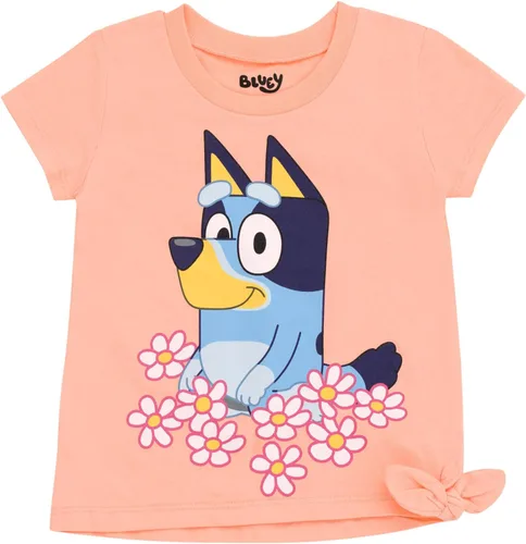 Miniatura 2 de Bluey Conjunto de camiseta y pantalones cortos de rizo francés para niñas pequeñas