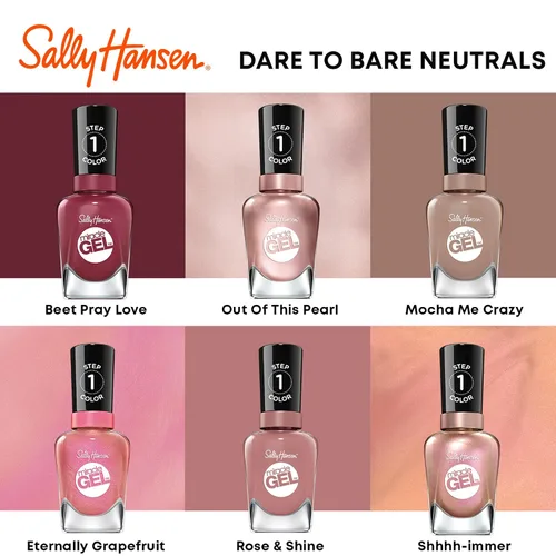Miniatura 4 de Sally Hansen Miracle Gel - Esmalte de uñas, Shade Terra-Coppa 189 (el embalaje puede variar)