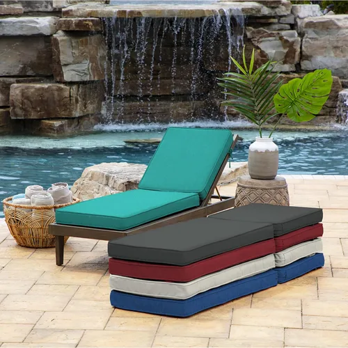 Miniatura 5 de Arden - Cojín de espuma de lujo de 21 x 72 pulgadas para exteriores, doble soldado, fabricado con tela de rendimiento PROFOAM, a prueba de lluvia
