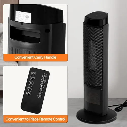 Miniatura 8 de Calentador de habitación, calentador de espacio para uso en interiores con termostato, calentador eléctrico para dormitorio, oficina, sala de estar