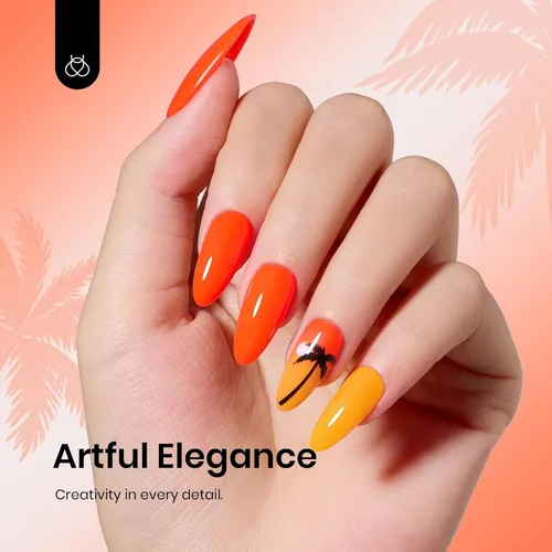 Miniatura 483 de Beetles - Esmalte de uñas de gel marrón – 0.5 onzas líquidas de esmalte de gel marrón oscuro, lámpara LED UV para uñas, regalo de manicura para I