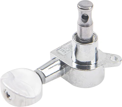 Miniatura 4 de Juego de 4 clavijas de afinación para ukelele Yootones 2L2R, juego de cabezales de máquina compatibles con guitarra de ukelele de 4 cuerdas