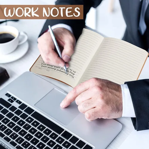 Miniatura 6 de Epakh 48 cuadernos de papel kraft A5 para el regreso a clases, a granel, con forro en blanco, cuaderno de bocetos opcional, diario de viaje