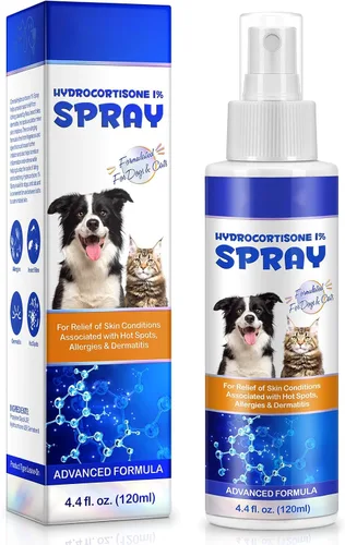 Miniatura 8 de Gotas de tratamiento de infección de oído para perros y gatos, gotas limpiadoras de oídos para perros con hidrocortisona al 1% que alivia