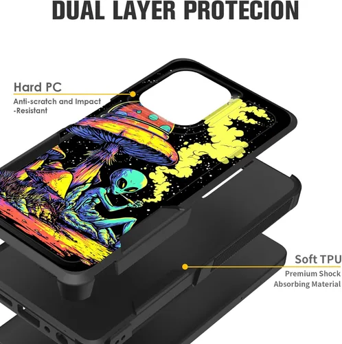 Miniatura 2 de Funda protectora para Motorola Moto G Stylus 5G 2025/Moto G Stylus 5G 2026, funda protectora híbrida de doble capa resistente a prueba de golpes