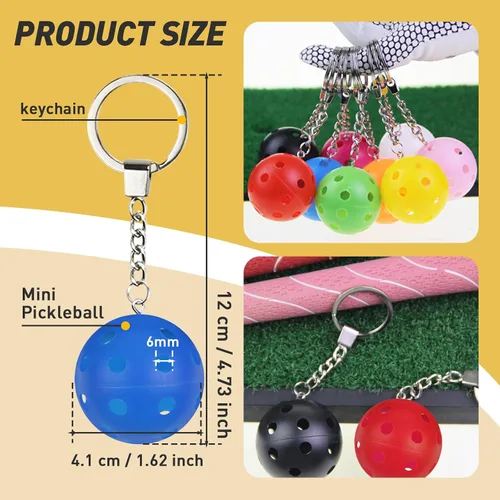 Miniatura 2 de Llaveros de pickleball - Mini adornos para amantes