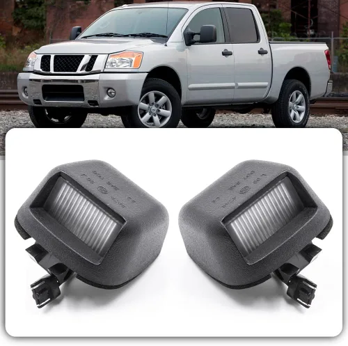 2 unids LED placa luz lámpara para Nissan Titan Frontier Xterra Armada libre de errores Led luces traseras OEM xenón blanco LED matrícula matrícula