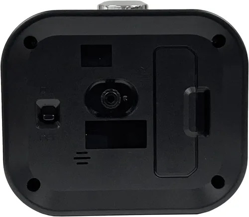 Miniatura 3 de SEIKO Kyoda - Reloj despertador para dormitorio, color negro metálico
