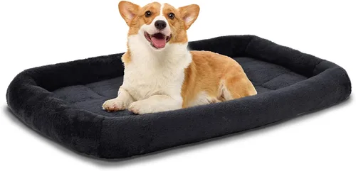 Miniatura 16 de Patas Lague Cama Bolster para Perros Extra Pequeños 16''x12'', Cama Sofá de Espuma Suave y Cálida para Mascotas, Alfombrilla para Jaula de Gris
