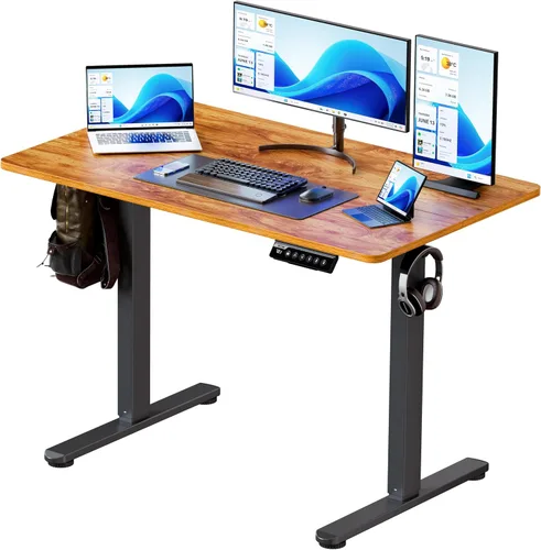 Miniatura 25 de BIZUM - Escritorio de pie eléctrico de 40x24 pulgadas con ajuste de altura y configuraciones de memoria, escritorio ergonómico para sentarse o estar