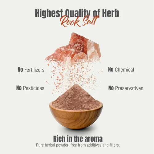 Miniatura 7 de HerbsForever Polvo de sal de roca del Himalaya: esencial, oligoelementos ricos, aromatizantes, condimentos para carnes y verduras, conservante