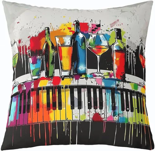 Miniatura 31 de Homewish Fundas de almohada de música de piano