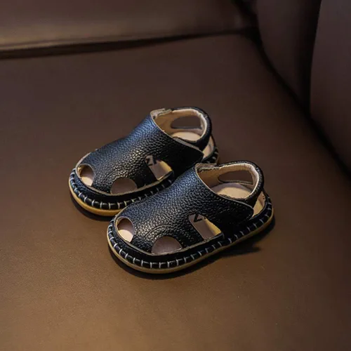 Miniatura 4 de DADAWEN Sandalias atléticas de cuero para exteriores para bebés y niñas
