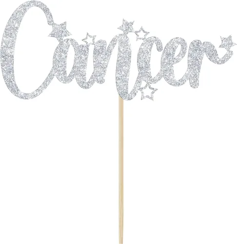 Miniatura 6 de Decoración para pastel de cumpleaños de cáncer, decoración de cumpleaños de temporada de cáncer, decoración de fiesta del zodiaco, decoraciones
