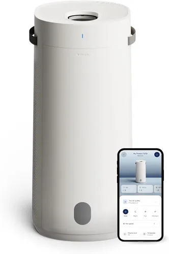 BlueAir 2 en 1 Purificar + Humidificar: Purificador de aire y humidificador con tecnología HEPASilent™ y 360° InvisibleMist™, llenado superior -