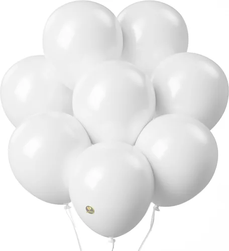 Miniatura 26 de AFTERLOON® - Globos de látex de goma natural de alta calidad, 50 unidades, color azul claro de 10 pulgadas, color mate, duradero, grueso, extra