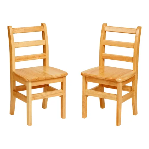 Miniatura 15 de Silla ECR4Kids montada con espalda escalonada de 3 peldaños, Natural, 2