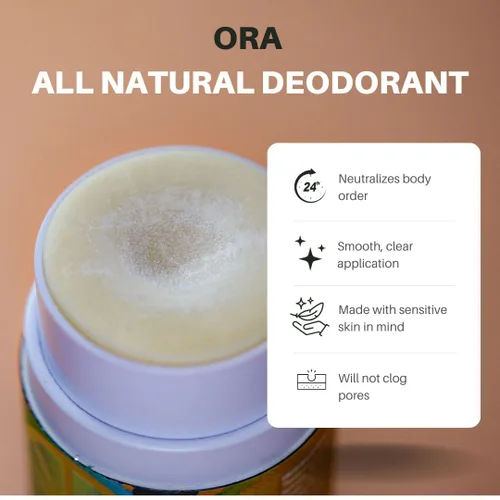Miniatura 4 de Shear Revival Ora All Natural Deodorant - Aluminum Free, Baking Soda Free Deodorant with Cocoa Butter, Long Lasting, Gentle Formula for All Skin