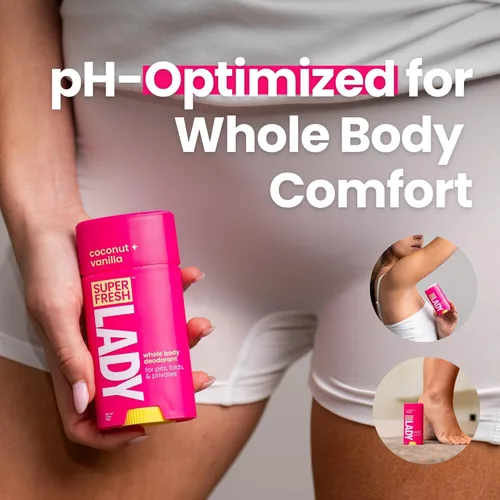 Miniatura 8 de Super Fresh - Desodorante en barra sin aluminio para mujeres, no tóxico, coco y vainilla, control de olores para todo el cuerpo, seguro