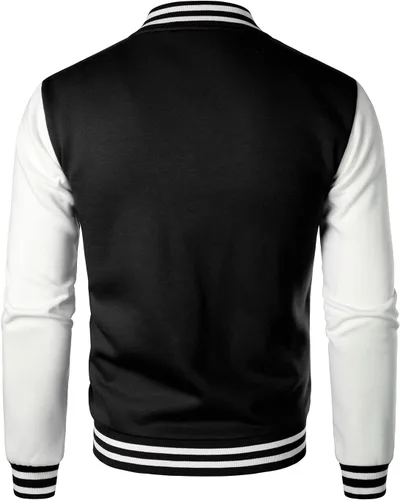 Miniatura 3 de HOOD CREW Chaquetas universitarias de moda para hombre, abrigo casual de béisbol
