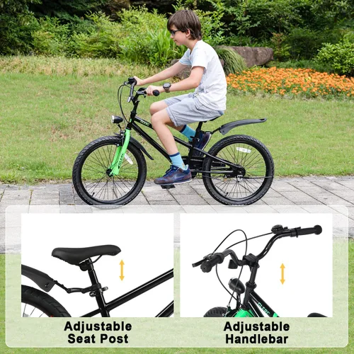 Miniatura 4 de Glerc Fantacy Kids Bike, 12-20 Inch Children Bicycle for 2-13 Years Old Boys Girls, Kids Bicycle with Water Bottle Holder & Headlight & Training