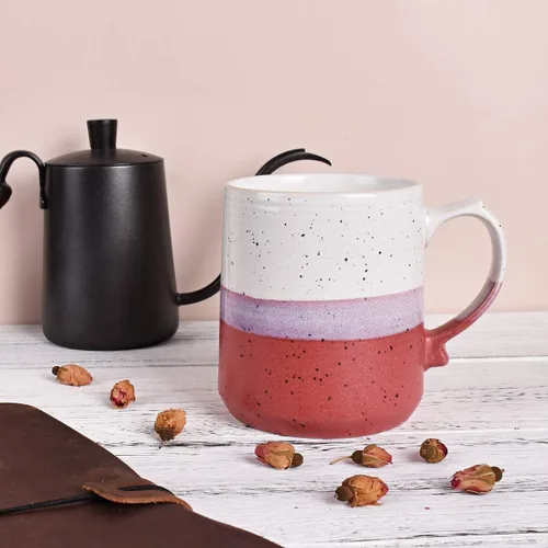 Miniatura 4 de Bosmarlin Taza de café grande de cerámica, taza de té grande para oficina y hogar, 21.5 onzas, apta para lavavajillas y microondas, 1 unidad
