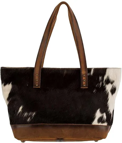 Miniatura 2 de STS Ranchwear Classic Cowhide Tote Ladies Leather Zip Multi