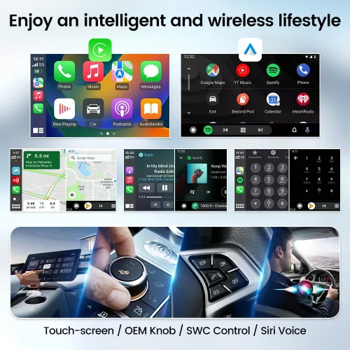 Miniatura 4 de CarlinKit Adaptador 4.0 CP2A para coche CarPlay con cable, 2 en 1 Convertir CarPlay con cable a inalámbrico, Android Auto inalámbrico para Android