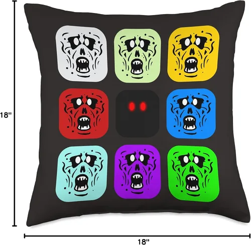 Miniatura 4 de Roblox Rush Zombies - Almohada de 18 x 18 pulgadas, multicolor