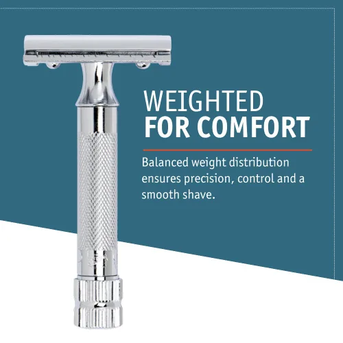 Miniatura 7 de MERKUR MERKUR Short Handle Safety Razor with 10 blades Cromo