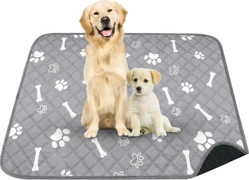 Miniatura 8 de PatiencET Almohadillas lavables para orina para perros y gatos, 72 x 72 pulgadas, súper absorbentes, a prueba de fugas, reutilizables, 1 almohadilla