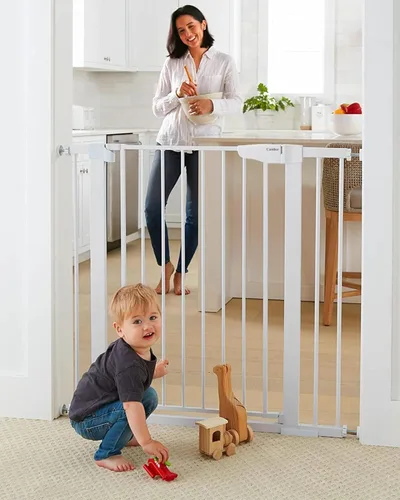Miniatura 24 de Cumbor Puerta de bebé extra alta de 36 pulgadas para escaleras, puerta para perros de 29.7-40.6 pulgadas de ancho para puertas, puertas de mascotas