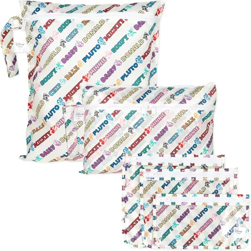 Miniatura 11 de Bolsa impermeable húmeda Bumkins y bolsas de mano húmedas secas para bebé, viaje, traje de baño, pañales de tela, piezas de bomba, piscina, ropa