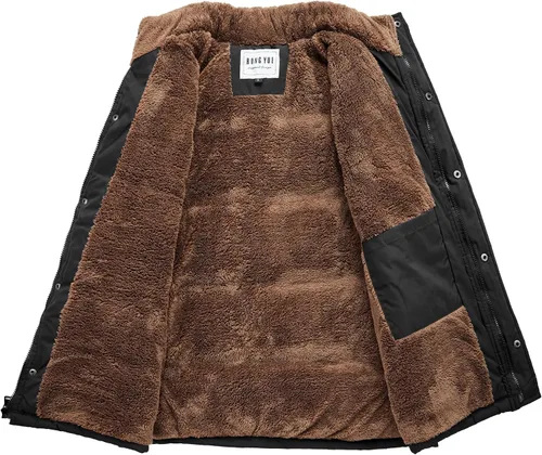 Miniatura 3 de CROYEE Chaleco acolchado de invierno para hombre con forro de piel suave, sin mangas