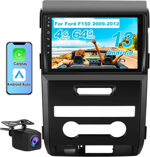 Miniatura 8 de Radio de coche para Ford F150 2009 2010 2011 2012, radio de pantalla táctil de 9 pulgadas de actualización con 2 GB + 32 GB, CarPlay/Android Auto