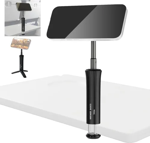 Miniatura 10 de NEEWER MT010 - Soporte de teléfono celular para escritorio, mesa de oficina ajustable, compatible con iPhone y Samsung para grabación de video